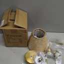 Yiridrme Wireless Battery Operated Wall Sconces Set of 2, Rechargeable 5000mAh Rattan Shade Wall Light with Remote, Gold Wall Lamp for Bedroom, Living Room, Hallway