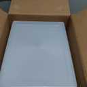 IRIS USA 12 Qt. Craft Storage Bins with Lids, 4-Pack, |Made in USA|, Clip Box, Medium Plastic Sensory Bin Tote Organizer Containers for Art Supplies, Paper, & Office, Stackable - Clear/Seafoam Blue