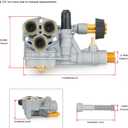 7108366 Pressure Washer Pump Manifold Replacement Kit Compatible with Simpson Cleaning Manifold for 510020 and 520006 Axial Cam Cleaning Pressure Washer Pump