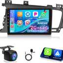[2+64G] NHOPEEW Car Radio for KIA Optima K5 2010 2011 2012 2013 - Wireless Carplay and Android Auto - 9 Inch Touch Screen Android Car Stereo - DSP/GPS/WiFi/SWC/Bluetooth + AHD Backup Camera
