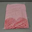 Valentine V Neck Shirt for Women Cute Love Heart Long Sleeve Casual Tee Tops (Pink, L)