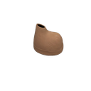 Porcelain Vase 8 x 6 x 7 Inch Beige