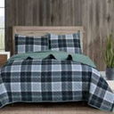 COLEMAN 4PC ENSEMBLE K-PLAID BLUE, King Size