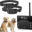 Wireless Dog Fence System with Remote Training Collar, 2-in-1 Electric Fence, Adjustable Range up to 985 ft, Beep/Vibration/Static Modes, Rechargeable IP66 Waterproof Collar