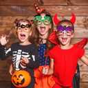 Garma 24 Pcs Kids Halloween Glasses - Plastic Party Glasses with Glitter, Pumpkin, Spider, Ghost Themed Eyewear