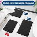 2 x OLANLY Memory Foam Bath Mat 30x20, Ultra Soft and Absorbent Bathroom Rugs, Machine Washable, Comfortable Bath Carpet for Bathroom Floor, Tub and Shower, Black
