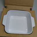 DOWAN 8x8 Baking dish, Square Baking Pan, Ceramic Casserole Dishes for Oven, Cake Pan with Handle, for Brownie, Lasagna, Casserole, 2 Quart, Home Gift, Airy Blue