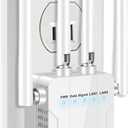WiFi Extender Signal Booster,1200Mbps Dual Band 2.4GHz 5GHz WiFi Repeater with Ethernet Port,WPS Setup,Mesh Compatible,15000 Sq.ft Whole Home Coverage,Supports 90+ Devices Home Office (White)