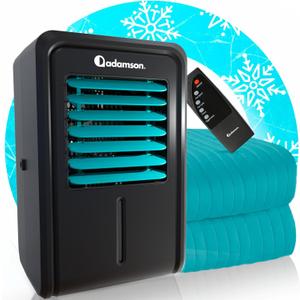 Adamson B10 Aqua Cooling System - Twin 75” L x 39” W - New - 100% Cotton Mattress Cooling Pad for Night Sweats - Water Cooler Ideal for Hot Sleepers - 5-Year Assurance