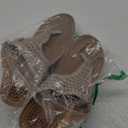 Aomigoct Wedge Sandals Women Flip Flops with High Increased Flower Platform Sandals for Women Dressy Summer Wedge Shoes Cushion FootBed Comfort Flip Flops, 40