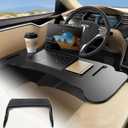 Foldable Car Tray for Tesla Model Y Model 3 S X Y Juniper, Upgraded Car Desk for Dining, in-Car Work, Travel and Outdoor