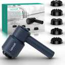 Handheld Cellulite Massager, Electric Cellulite Remover Body Sculpting Massage with 5 Replaceable Heads for Arm,Thigh,Calves, Cordless & Rechargeable Deep Tissue Massager CM410 (Blue)