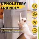 Cat Scratch Furniture Protector, 17.5×117in Extended Anti Scratch Tape, Self-Adhesive Cuttable Clear Shield for Sofa, Door & Household Furniture