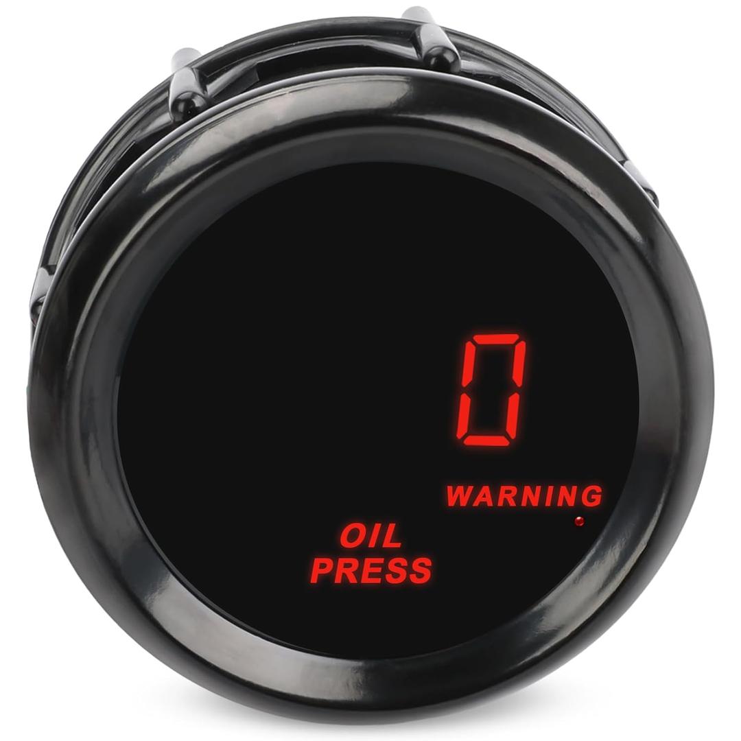 0-150 PSI Oil Pressure Gauge 2inch 52mm Press Gauge Meter Kit DC12V for Boat Marine Car Truck Vehicle Automotive