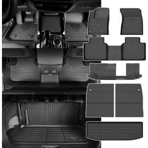 for Mitsubishi Outlander Floor Mats 2025 2024 2023 2022(Not for PHEV or Sport Models),Car Mats for Mitsubishi Outlander All Weather Floor Mats Cargo Liner Accessories Backrest Anti-Slip Mat 2022-2025