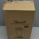 16 oz 100 Pack Plastic Cups with Lids and Straws, Sturdy Food Safe Iced Clear Coffee Cups Disposable Smoothie Cups for Cold Drinks