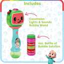 Little Kids Cocomelon Light and Sound Musical Bubble Wand, Includes Bubble Solution