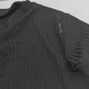 Collared Muscle Polo Shirts Men Slim Fit Textured Knit Polo Shirts Short Sleeve Button Down Shirts Casual Stylish M