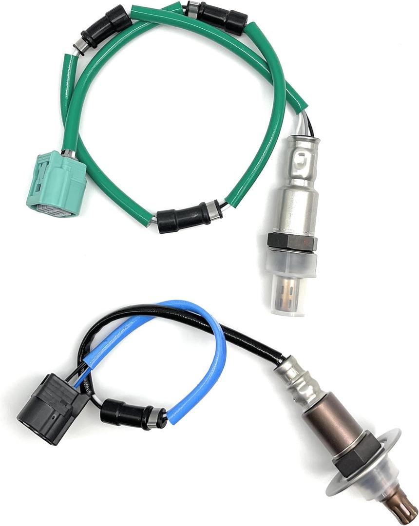 2PCS Upstream & Downstream Oxygen O2 Sensor for 2007-2009 Honda CR-V 2.4L – Replaces 234-9062 (Upstream) & 234-4359 (Downstream) – Direct Fit for 36531-RZA-013/36532-RZA-004