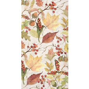 IHR 3-Ply Guest Towel Buffet Paper Napkins, 8.5 x 4.5-Inches, Leaves And Berries IHR 3-Ply Guest Towel Buffet Paper Napkins, 8.5 x 4.5-Inches, Leaves And Berries
