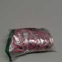 Avanova Women Leopard Print Ruffle V Neck Top 3/4 Long Sleeves Work Business Blouses Shirt (Medium, Red)