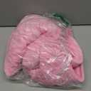 TONGDADA Weighted Lap Blanket 7lbs for Adult,Perfect for Relaxation, Lounging, Napping, Sleeping & Travel,Luxury Minky Weighted Body Blanket,Weighted Throw Blanket-Pink Minky Dot, 29" x 24"