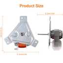 Oven Fan, DG96-00110E DG96-00110A Electric Range Oven Convection Fan Motor Assembly, AP5967760, PS11720787, Clockwise Rotation Left Hand Thread, Perfectly Compatible with Samsung Ovens