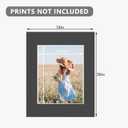 Somime 10 Pack Black Acid Free Precut Picture Mats 16x20 for 11x14 Photos