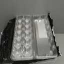 120 Pack Duck Egg Cartons Jumbo Egg Cartons Cheap Bulk with Sticker Labels Clear Empty Plastic Egg Containers Extra Large for Home Ranch Farm Commercial Market Display, 26 Grids