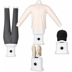 1250W Automatic Ironing Machine, Hot Air Clothes Dryer with Inflatable Bags & Weights, Hands-Free Wrinkle Remover for Shirts & Pants, Portable Air Iron with Precision Timer for Home Travel