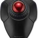 Kensington Orbit Wireless Trackball with Scroll Ring - Black-Red (K70990WW),