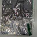 Lovmooful Compatible for iPad Pro 11-Inch,2022/2021/2020/2018 Model(4th/3rd/2nd/1st Generation) Case with Pencil Holder Cute Bowknot Bow with Flower Design Soft TPU Trifold Stand Protective-Black&Pink