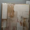 Shoci Large Framed Abstract Wabi Sabi Wall Art Modern Neutral Black Graffiti on White Canvas Pictures Natural Float Framed Simple Ink Scrawl Decor for Living Room Bedroom Office 24X36 Inch Set of 3