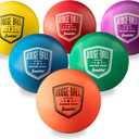 Franklin Sports Super Skin 6-Pack of Dodgeball Balls, 7-Inch, Easy-Grip Foam Balls for Playground and Gymnasium Games