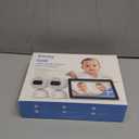 Simsky Baby Monitor with 2 Cameras, 7" UHD Split-Screen Touch Display | 4MP Dual Cameras with Wall Mount, 6X Zoom | AI Detection, App Remote Access, 32GB Local Storage, Hack-Proof Encryption