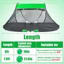 1 Person Pop-up Mosquito Tent for Camping - Breathable & Fine Mesh Camping Bug Screen Net with Carry Bag, 7.5ft Instant Portable Screen Tent for Adults Men Women Summer Hiking