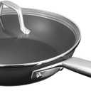 MsMk 9 1/2 Inch Small Egg Pan with Lid, Titanium and Ceramic Nonstick Omelette Pan,Scratch-resistant, Induction Egg Skillet, Oven Safe to 700F Pan for Cooking, Dishwasher Safe