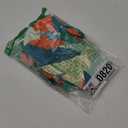 ZAFUL Women's Floral Print Bandeau Bikini Set High Cut Strapless Knot Front Swimsuit Sexy Bathing Suit, L