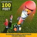 Otoseth Toys Rocket Launcher for Kids - Launch up to 100 Ft, 8 Multi-Color Foam Rockets & Adjustable Launch Stand, Kids Outdoor Toys, Age 3+