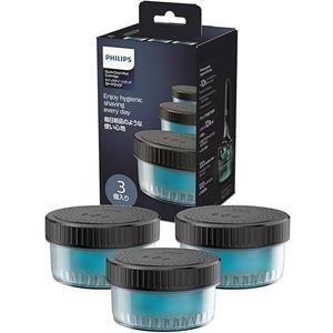 Philips Cleaning Solution for Electric Shaver S5000 S7000 S9000 S9000 Quick Clean Pods Cartridges Lemon Scent 160ml 2 Pack (About 9 Months) CC13/51