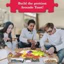 Jigsaw Puzzle 1000 Pieces - The Avocado Toast, Brain-Boosting Fun for Adults, Families, Game Nights, Unique, Perfectly-Fitting Pieces, Gifts for Food Lovers, Teens Ages 15+, Finished Size 22 x 15