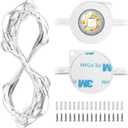 Lepro Permanent Lights Accessories Only  25 ft Permanent Outdoor Lights Single Strand Without Adapter and in-line Controller