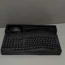 Wireless Keyboard and Mouse Combo,2.4G Full Size Wave Keys Ergonomic Keyboard with Wrist Rest for Natural Typing, 3 DPI Adjustable Ergonomic Silent Mouse for Computer/Laptop/Windows/Mac (Gray)