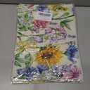 4 x Welcome Summer House Flags for Outdoor Decoration, Watercolor Wildflowers Large Yard Flag,Seasonal Decorative Decor for Holiday Spring Outside 28x40 Inch Vertical Double Sided