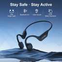 Bone Conduction Headphones, Open Ear Bluetooth 6.0 Headphones with Mic, Lightweight Wireless Sports Headphones, 10H Playtime, IPX6 Sweatproof Headphones for Running, Gym, Cycling