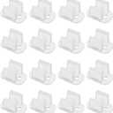 50PCS LED Transparent Light Strip Clip Hidden Silicone Light Strip Plastic Clip Light Strip Fixing Clip Neon Lighting Installation Fixing Support Clip for Home Office Under Counter Restaurant