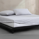 Calvin Klein - King Size Sheets Set, Naturally Soft Cotton-Blend Melange Jersey Bedding - Bed Sheets with Matching Pillowcase & Fitted Sheet (Grey)
