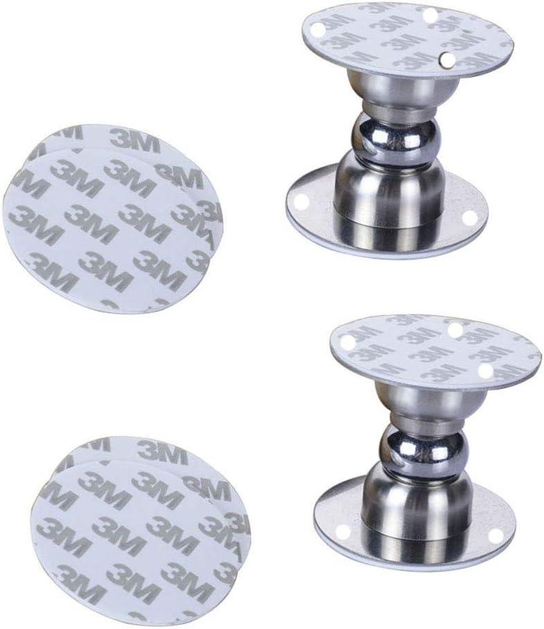 Magnetic Door Stopper, ZjarFwg Set of 2 Heavy Duty 3M Stainless Steel Mini Soft-Catch Magnetic Door Stopper Wall Mount Door Catch Doorstop