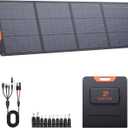 200 Watt Portable Solar Panel for Power Station,RV Essentials,200W 20V Foldable Solar Charger with Solar Cable,23.5% High Efficiency IP67 Waterproof 4 Kickstands for Camping RV Road Trip