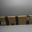 Persilux Blackout Cordless Zebra Blinds for Windows (35" W x 64" H, Dark Grey) with Upgraded Cassette Free-Stop Dual Layers Sheer Roller Shades for Home and Office